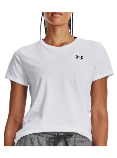 Tričko Under Armour Sportstyle Left Chest Tee Biela | 1379399-100