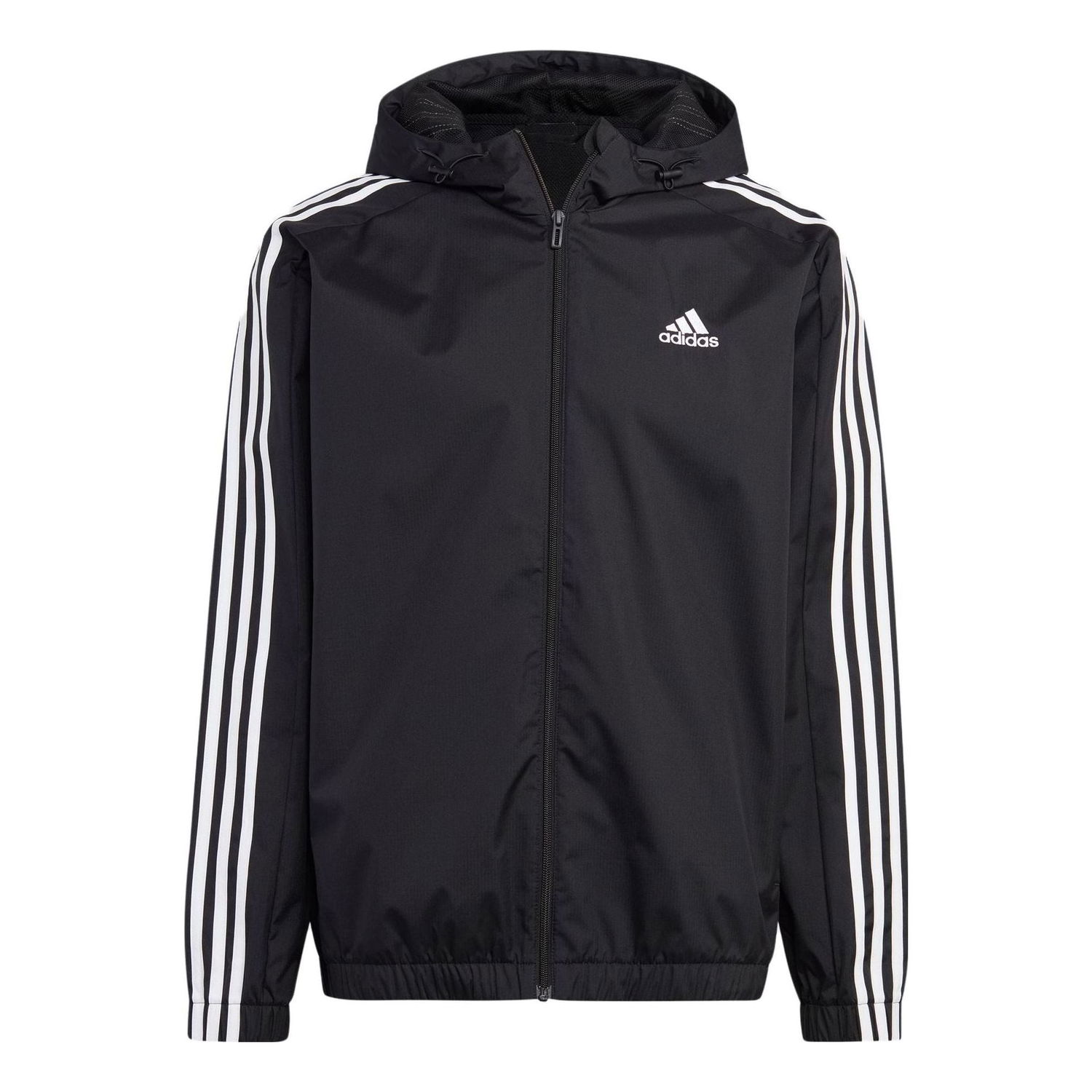 Vetrovka adidas Originals Essentials 3-Stripes Woven Windbreaker Čierna | IB0384, 0