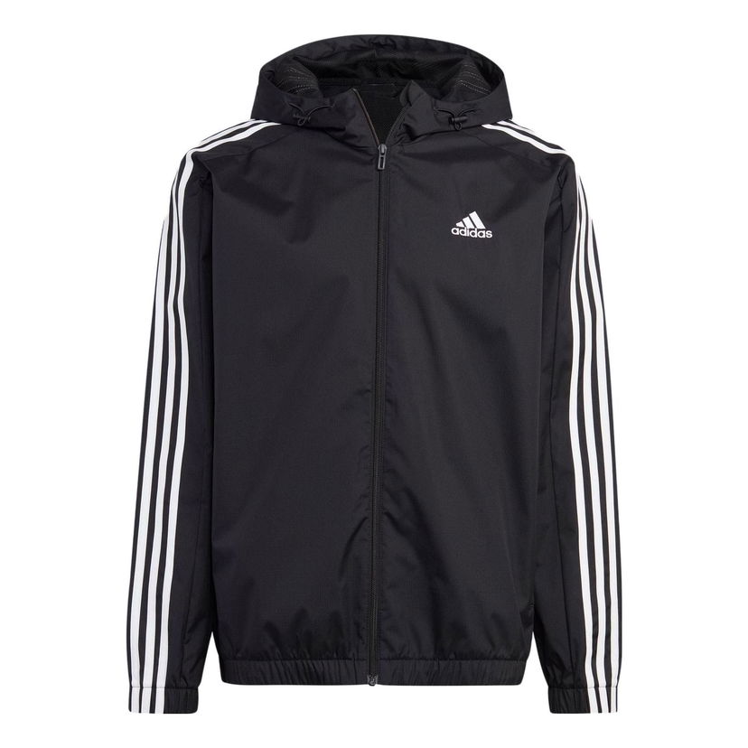 Vetrovka adidas Originals Essentials 3-Stripes Woven Windbreaker Čierna | IB0384