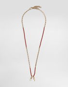 Dolce & Gabbana Gemstone and Charm Metal Necklace