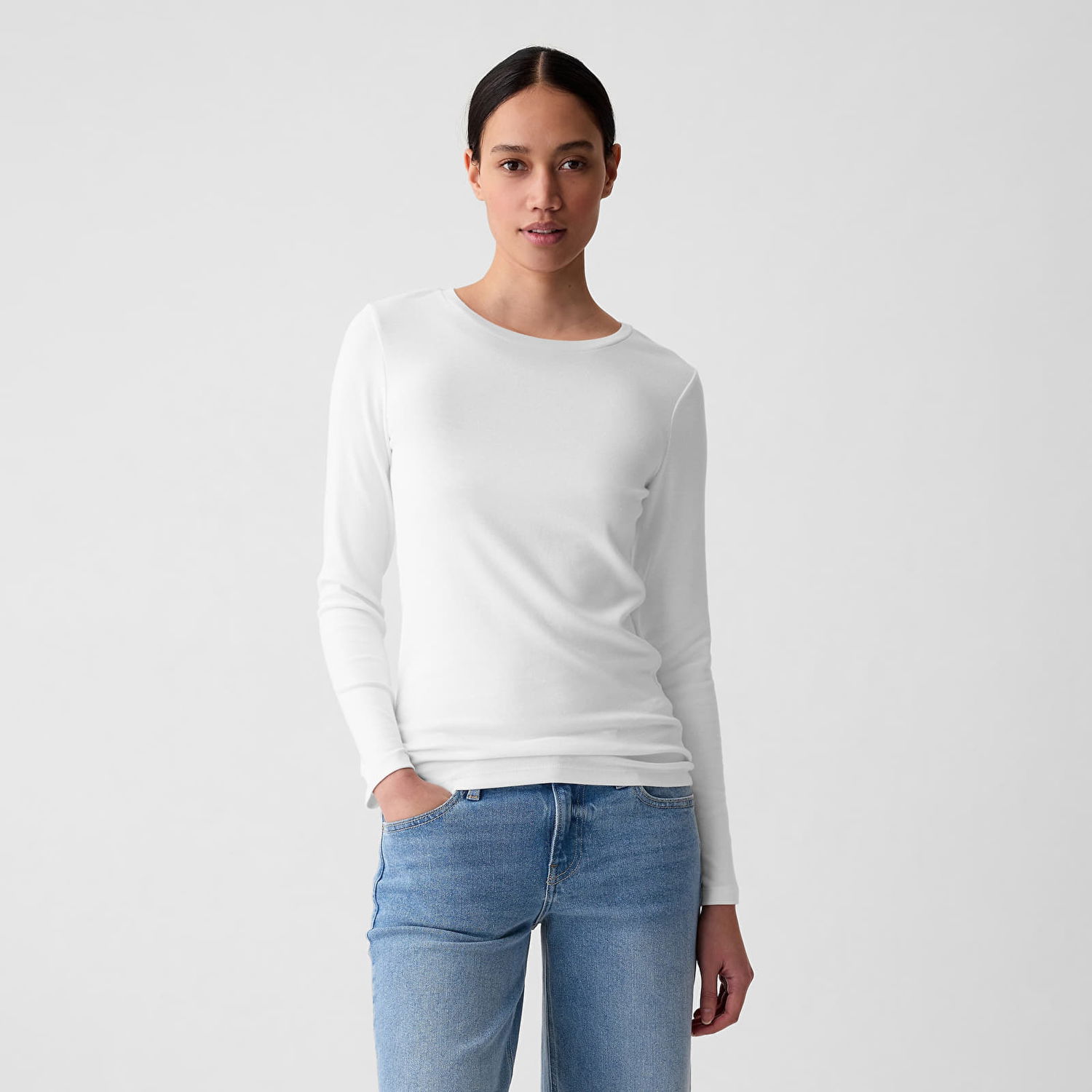 Tričko GAP T-shirt Modal Crew Fresh White XS Biela | 540609-04, 0