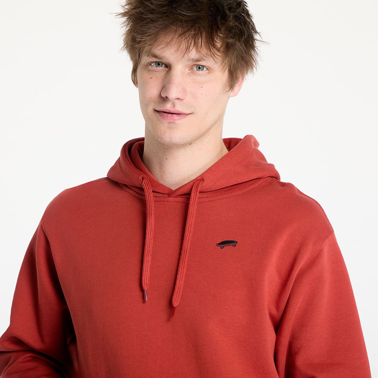 Mikina Vans Vans Salton Loose Fit Pullover Hoodie Červená | VN000P58E2Z, 1