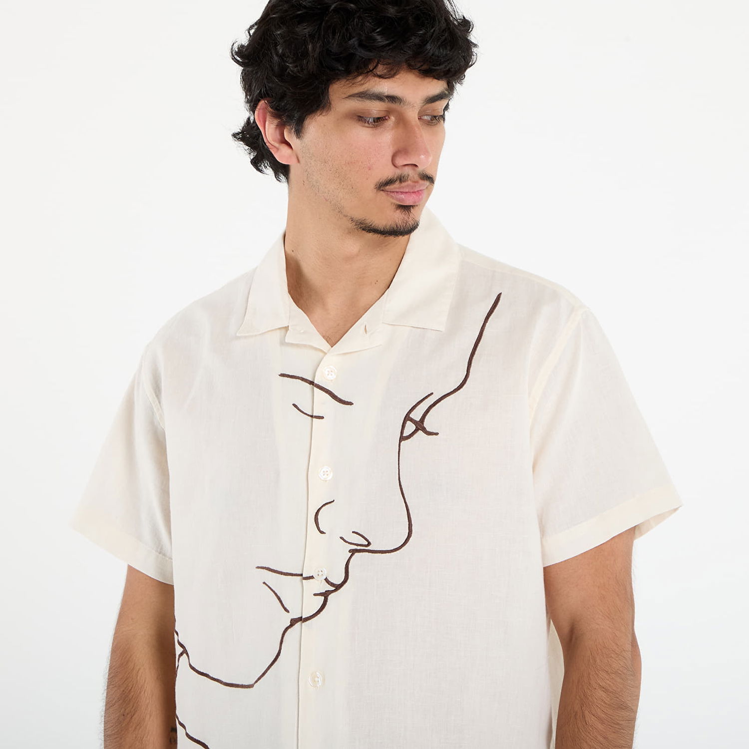 Košeľa OBEY Frances Woven Shirt Biela | 181210430-UBM, 1