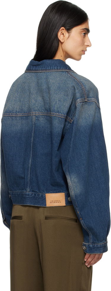Bunda ISABEL MARANT Isabel Marant Josephine Cropped Denim Jacket Modrá | VE0451FA-B1H04I, 2