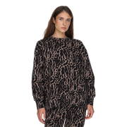NSW Phoenix Fleece Oversized Leopard Print Crewneck Sweatshirt