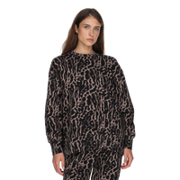 NSW Phoenix Fleece Oversized Leopard Print Crewneck Sweatshirt