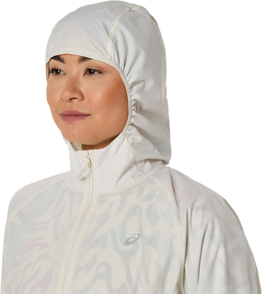Vetrovka Asics Asics Road Packable Hooded Jacket Biela | 2012d076-200, 2