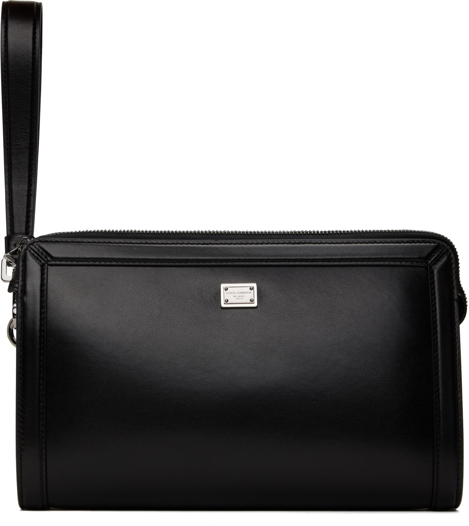 Peňaženka Dolce & Gabbana Calfskin Wristlet Pouch Čierna | BM2330AV956, 0