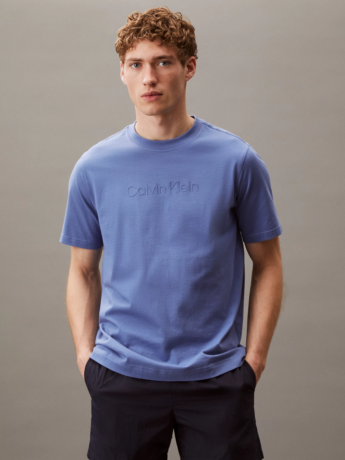 Tričko CALVIN KLEIN Calvin Klein Graphic Short Sleeve T-Shirt Modrá | LVGMS5K182-T0Z, 0
