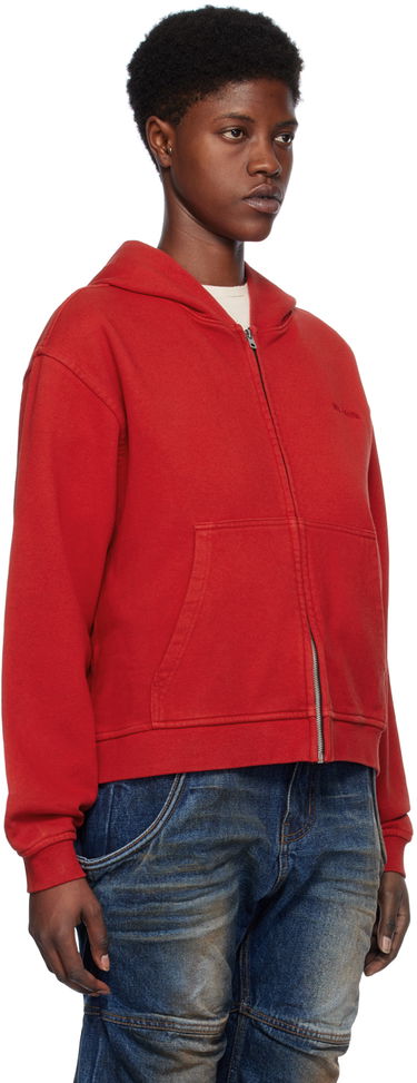 Mikina We11done We11done Zip Hoodie Červená | WD-TJ0-24-785-U-RD, 1