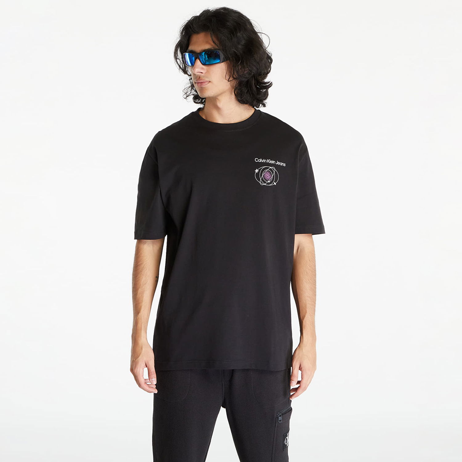 Tričko CALVIN KLEIN Jeans Future Fade Slogan Short Sleeve Tee Black Čierna | J30J324012 BEH, 0