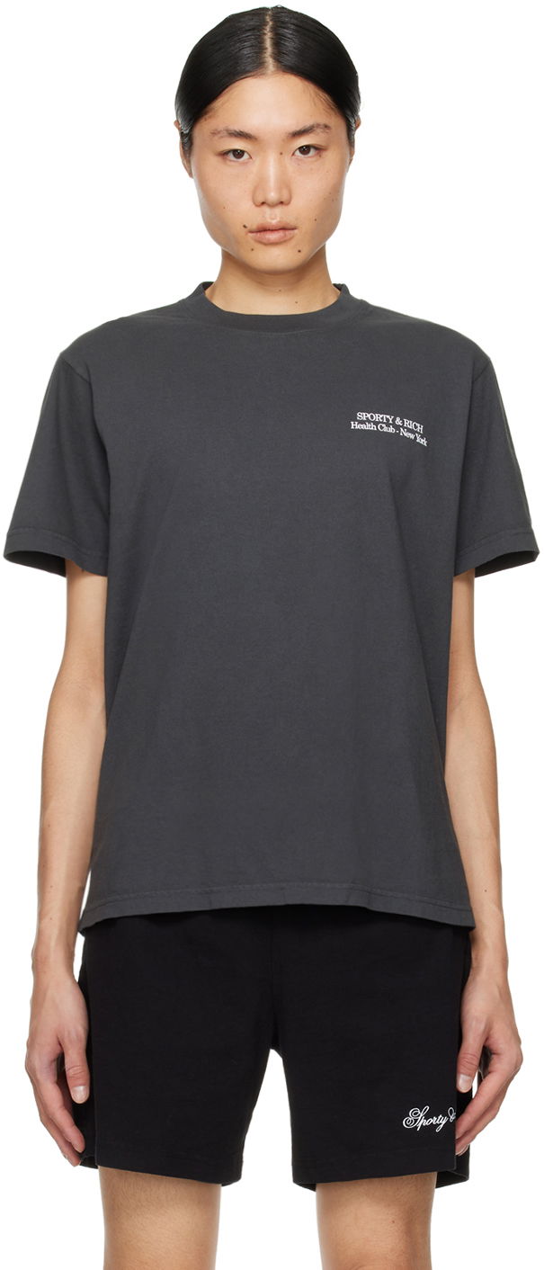 Tričko Sporty & Rich New Drink More Water T-Shirt Šedá | TSAW2384FB, 0