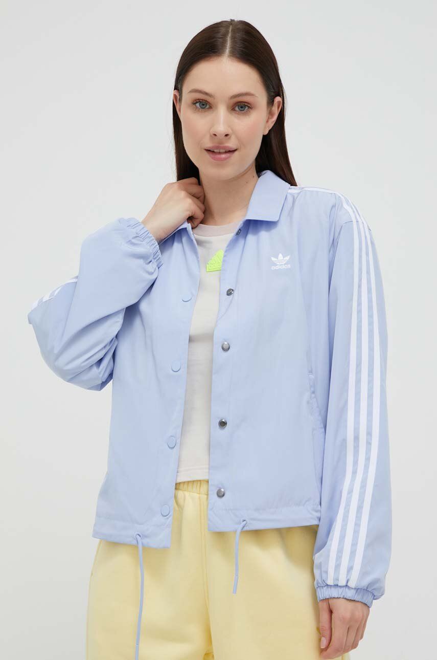 Bunda adidas Originals Adicolor Classics 3-Stripes Coach Jacket Modrá | IC5480, 0