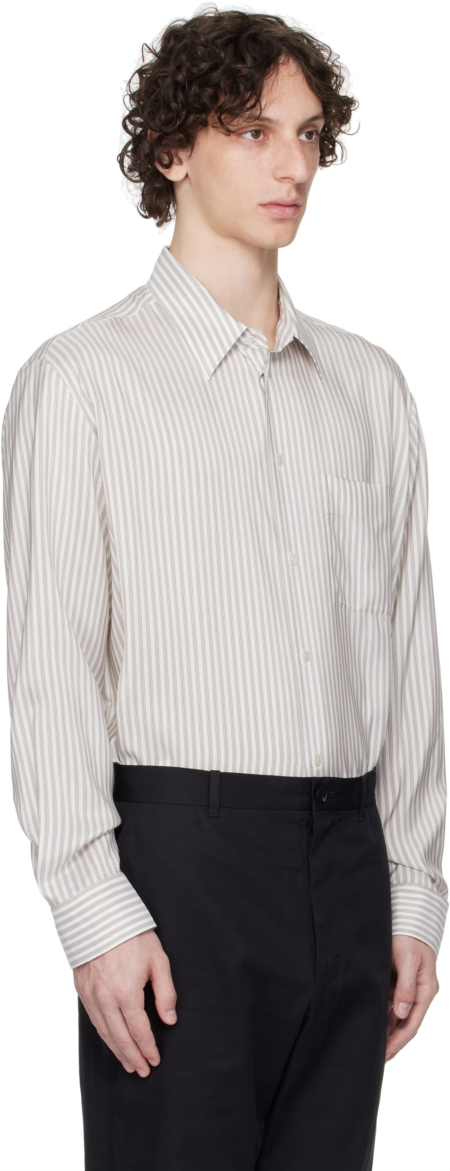 Košeľa The Row The Row Striped Shirt Biela | 944-W3844, 1