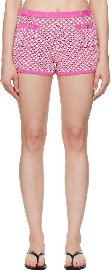 Šortky Versace Versace Crochet Knit Shorts Ružová | 1020377_1A14747, 0
