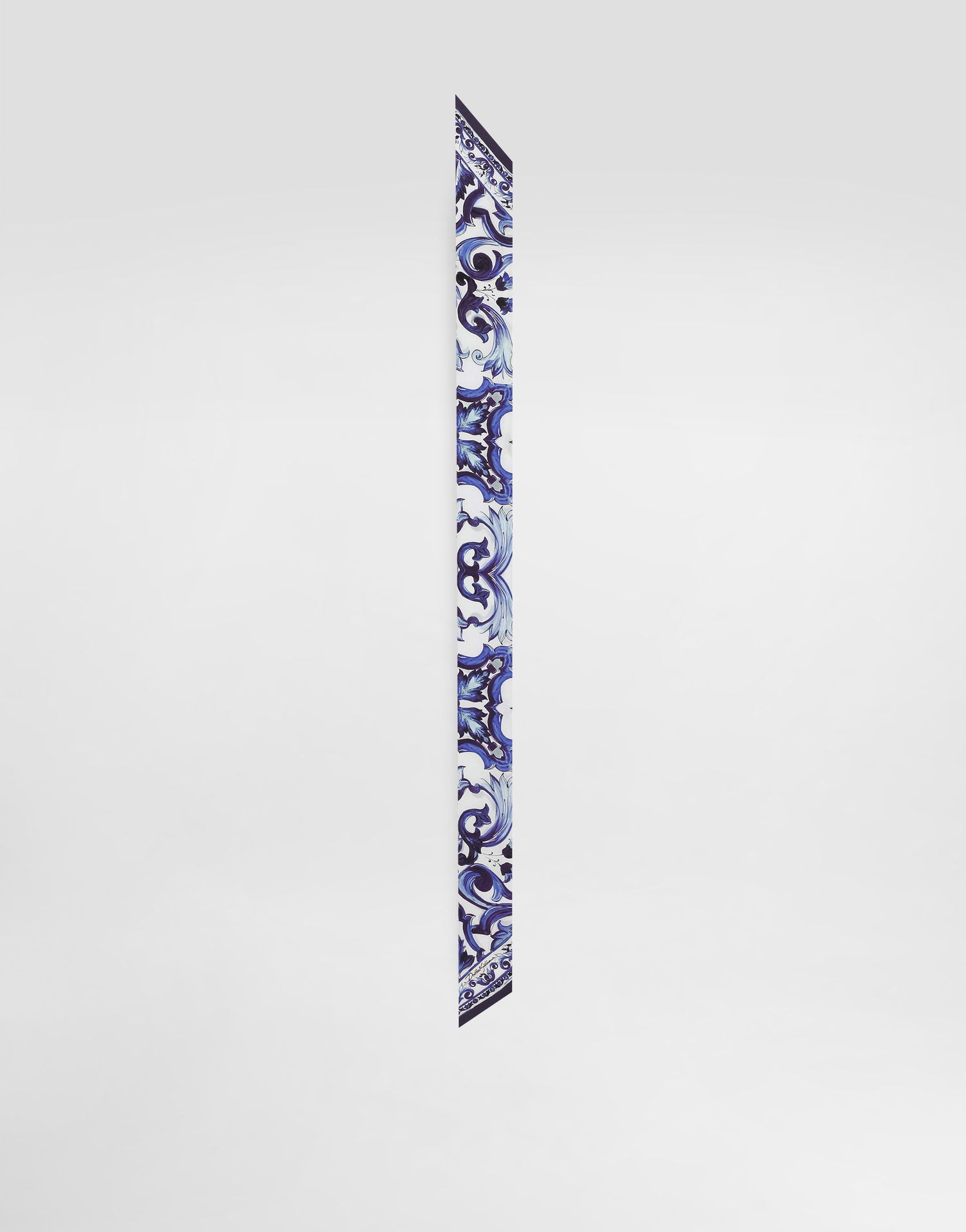 Šál Dolce & Gabbana Dolce & Gabbana Majolica Print Silk Twill Bandeau Modrá | IS174WGDDHBHA3OO, 0