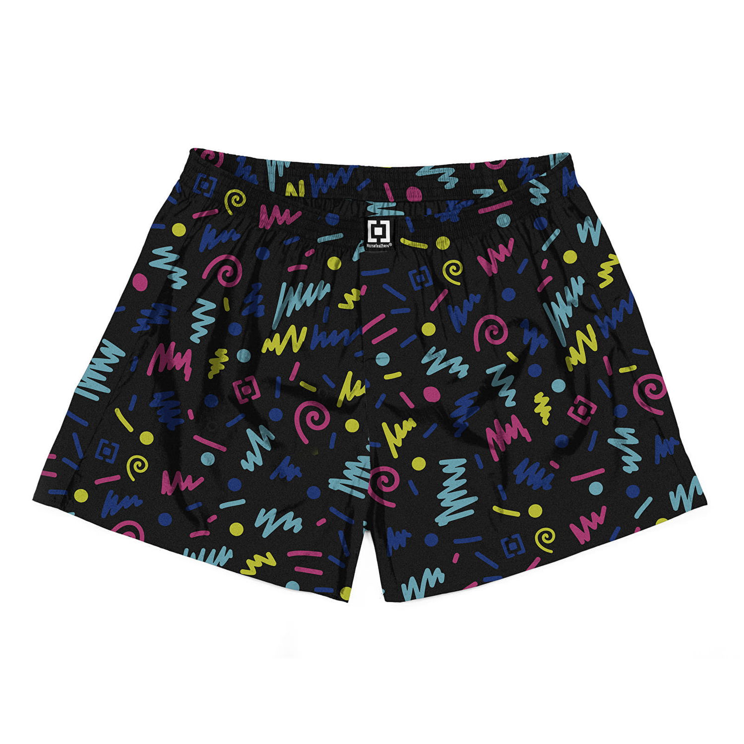 Boxerky Horsefeathers Boxers Manny Boxer Shorts Nineties Čierna | AA1035J, 0
