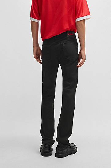 Džínsy BOSS Slim-Fit Stretch Denim Jeans Čierna | 50522163, 1