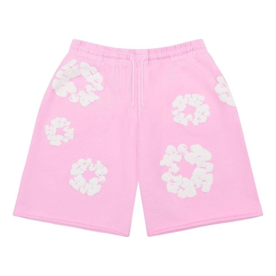 Šortky Denim Tears Denim Tears Cotton Wreath Sweat Shorts Ružová | FW24BRS0011, 0