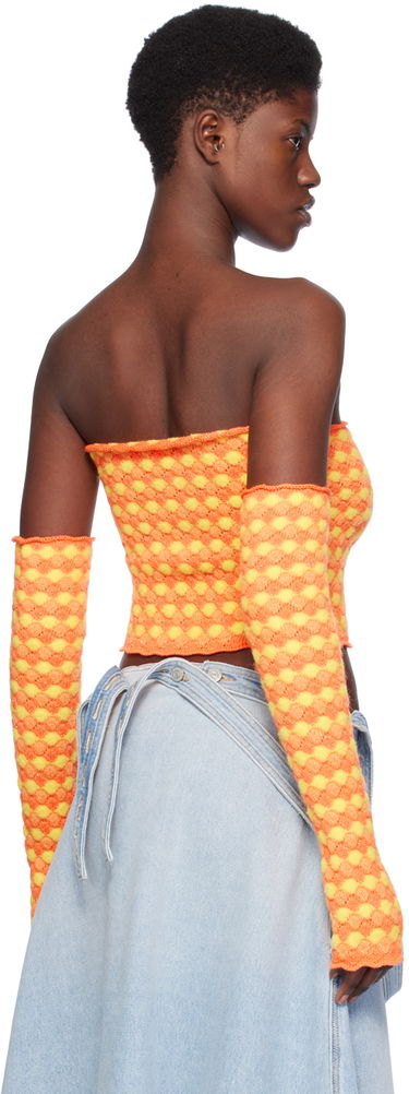 Crop Top ERL ERL Jacquard Tube Top Oranžová | ERL07N102, 2
