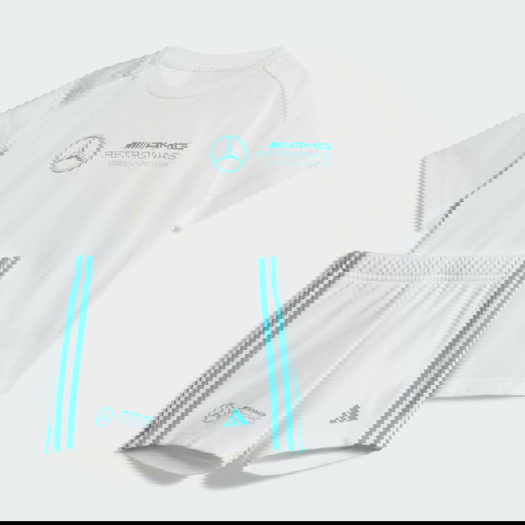 Súprava adidas Performance Mercedes - AMG Petronas Formula One Team DNA Baby Jogger Set Biela | JV5451, 0