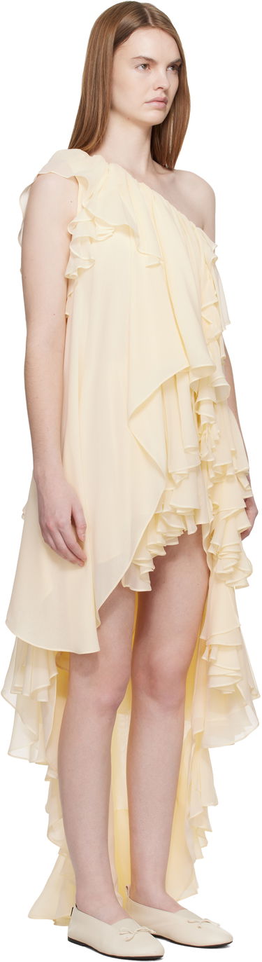 Šaty Collina Strada Collina Strada Violet Ruffled Asymmetric One-Shoulder High-Low Dress Žltá | XX4041, 1