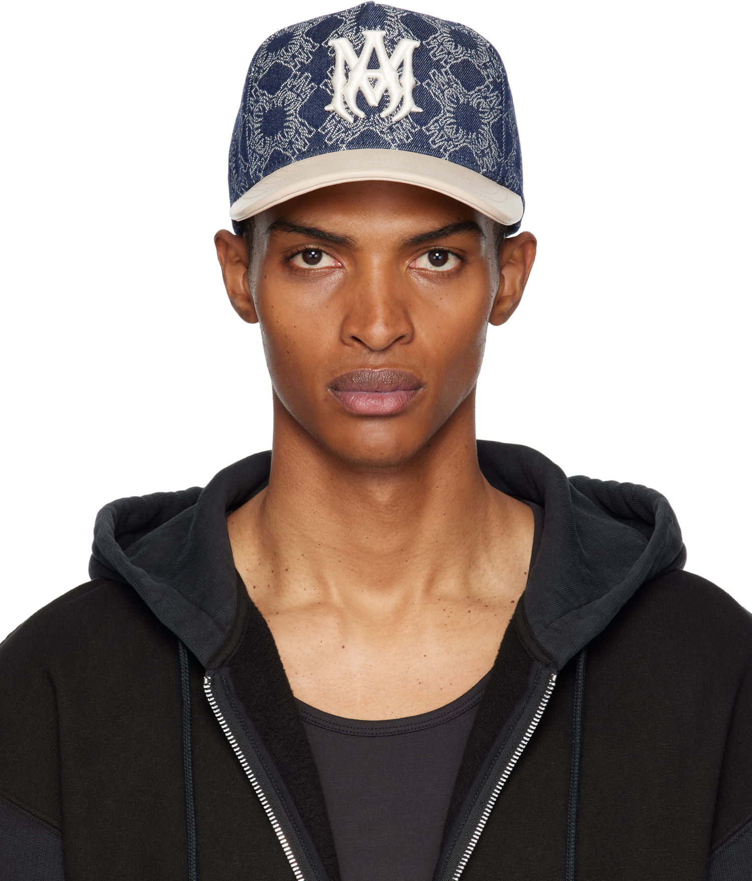 Šiltovka AMIRI AMIRI MA Leather Brim Denim Cap Navy | AMHACP1061, 0