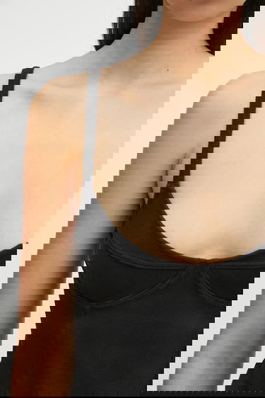 Tielko OUR LEGACY Our Legacy Cami Tank Top Čierna | W2256CW, 3