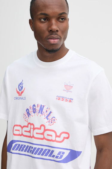 Tričko adidas Originals Graphic Print T-Shirt Biela | JD0663, 3