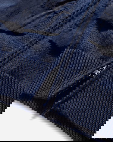 Sveter C.P. Company Zip Lens Knit Sweater Navy | 18CMKN022A-006056M 893, 4