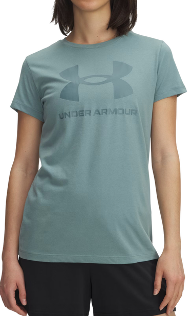 Tričko Under Armour T-Shirt UA Logo Short Sleeve Tyrkysová | 1356305-323, 0