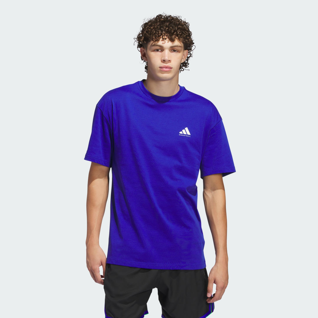 Tričko adidas Performance Training Graphic T-Shirt Modrá | JN7110, 0
