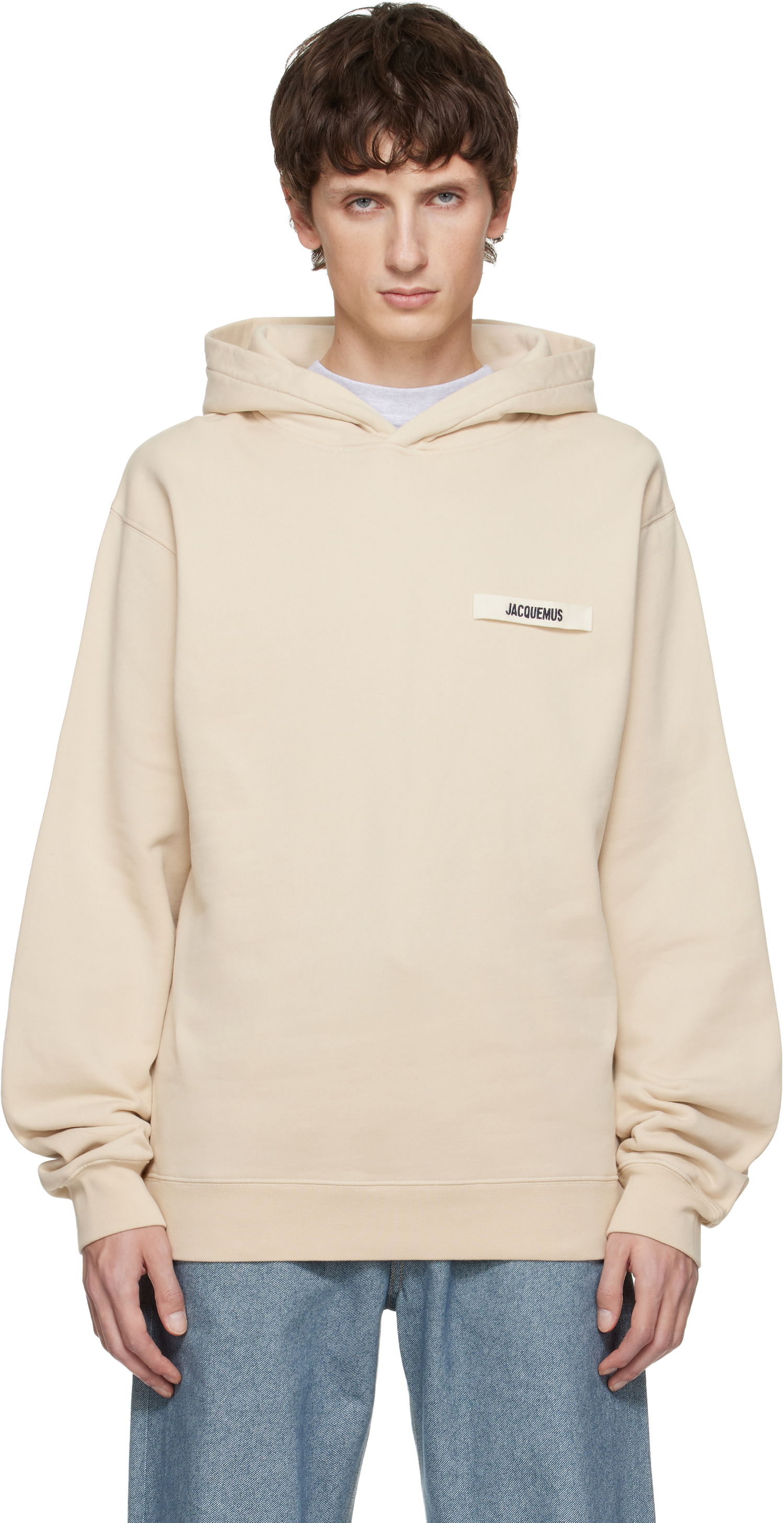 Mikina Jacquemus 'The Gros Grain' Hoodie Béžová | 25EHOM00247AJ00126, 0