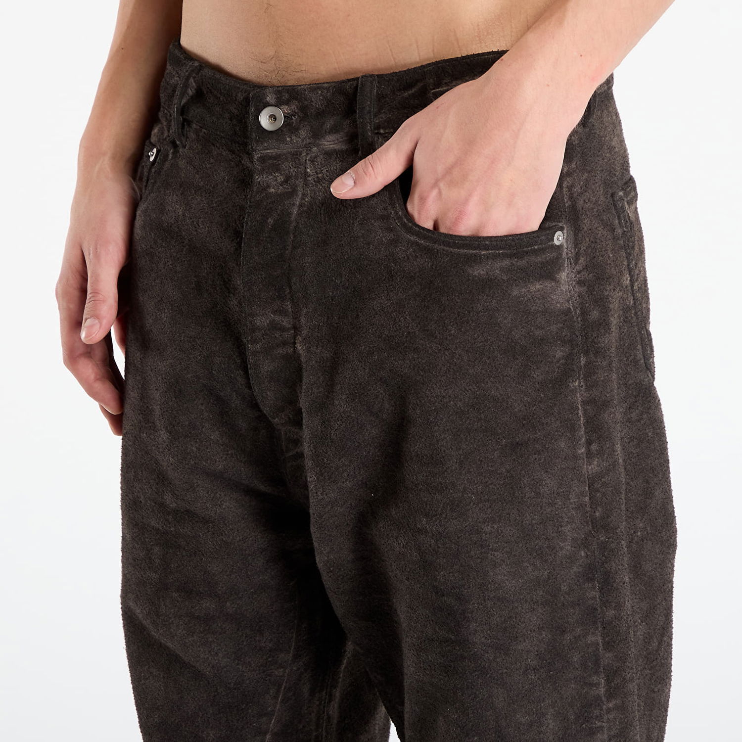 Džínsy Rick Owens Rick Owens DRKSHDW Geth Wide Leg Jeans Hnedá | DU02E7351 BMO 78, 1