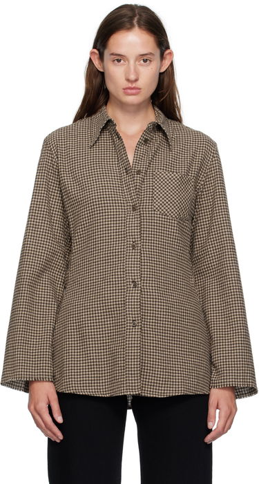 Košeľa OUR LEGACY Our Legacy Daisy Check Button-Down Shirt Hnedá | W4252DE, 0