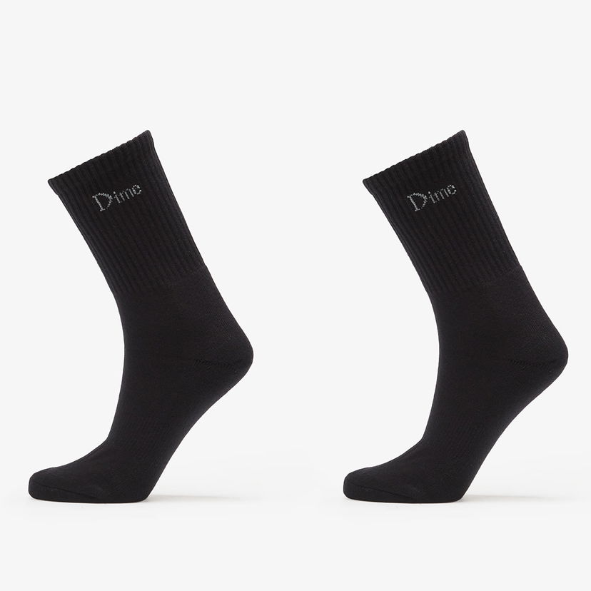 Ponožky Dime Dime Classic Long Socks (2 Pack) Čierna | DIMEFA2539BLK