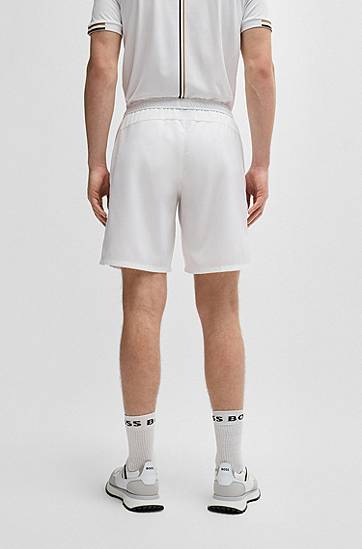 Šortky BOSS Matteo Berrettini Water-Repellent Shorts Biela | 50521655, 1