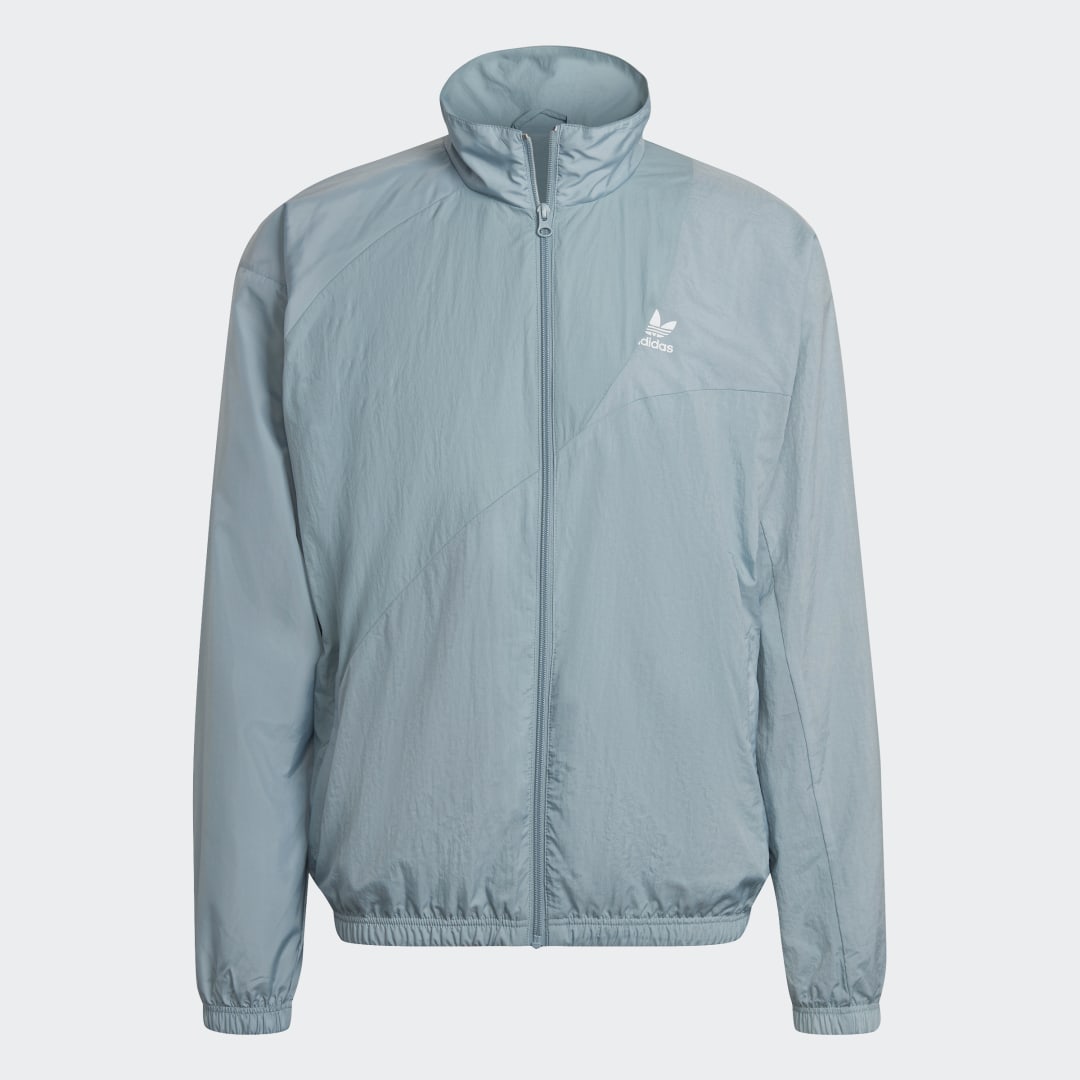 Bunda adidas Originals Adicolor Fabric Block Woven Šedá | HC4511, 1
