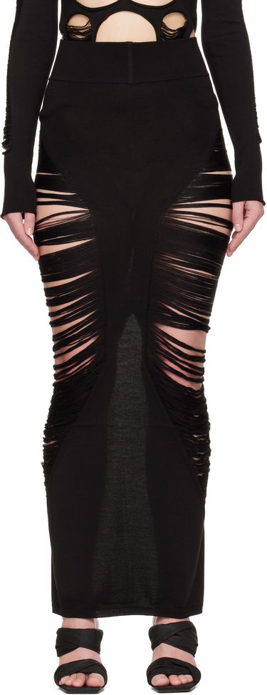 Sukňa Rick Owens Rick Owens Hollywood Pillar Maxi Skirt Čierna | RO01E7679 KGRIDM, 0