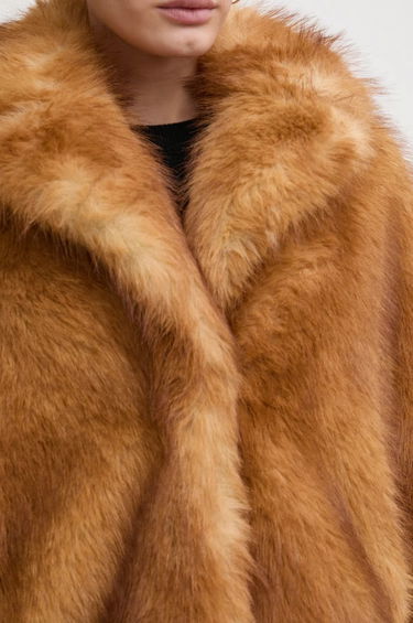 Kabáty STAND STUDIO Stand Studio Janice Faux Fur Jacket Hnedá | 61239.9156, 4