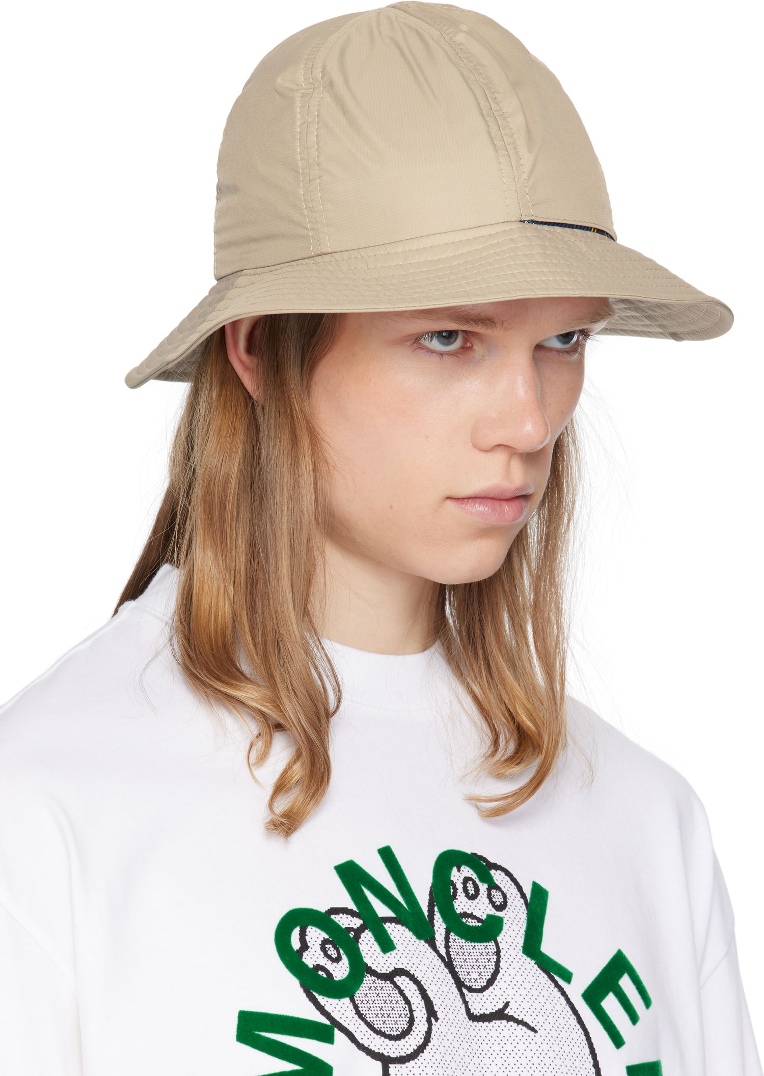 Klobúk Moncler Moncler Genius x FRGMT Reversible Bucket Hat Béžová | K109U3B00001M5848, 1
