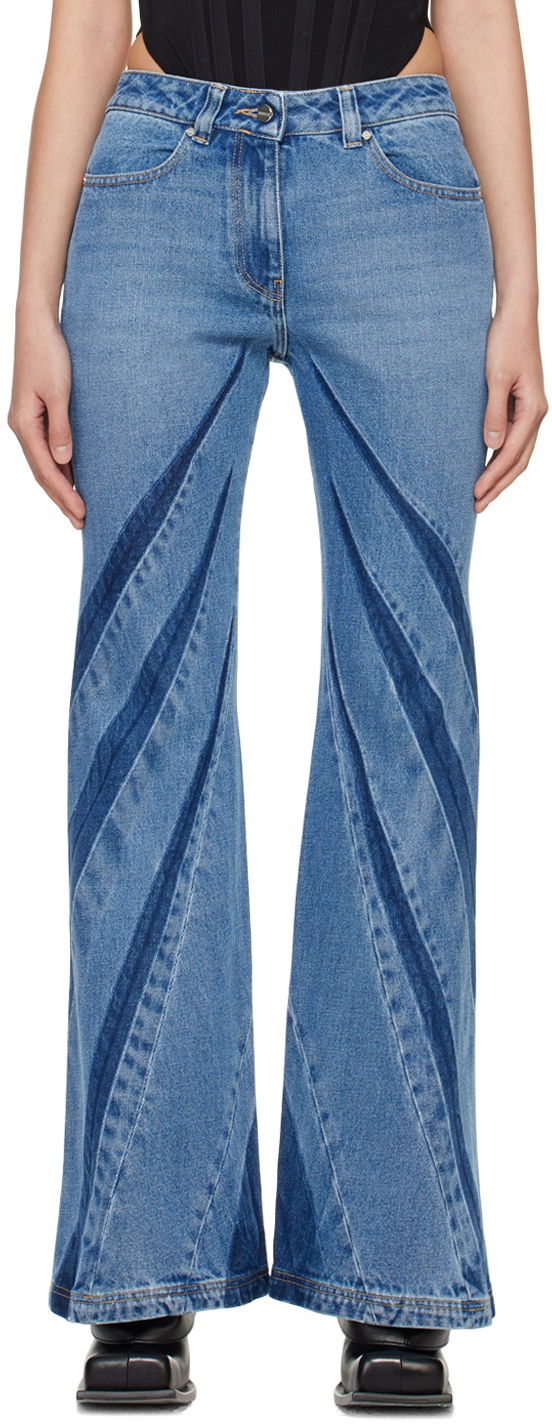 Džínsy Dion Lee Darted Bootcut Jeans Modrá | A2328PS24, 0