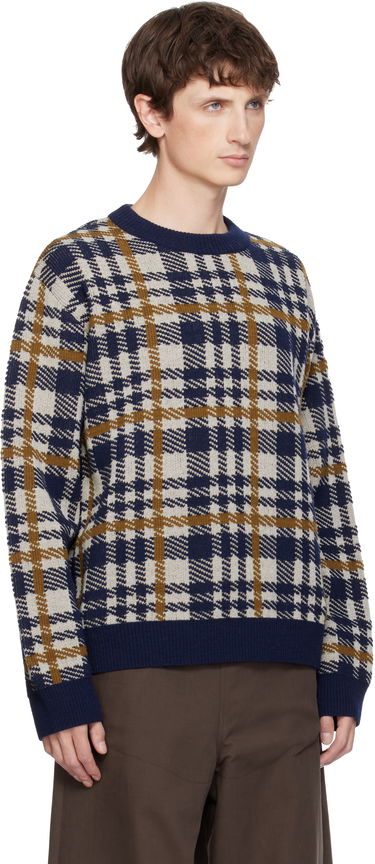 Sveter Dries Van Noten Dries Van Noten Check Crewneck Sweater Rôznofarebný | 252-021219-2727, 1