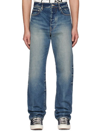 Džínsy KENZO Paris Asagao Jeans Modrá | FD55DP3316A3