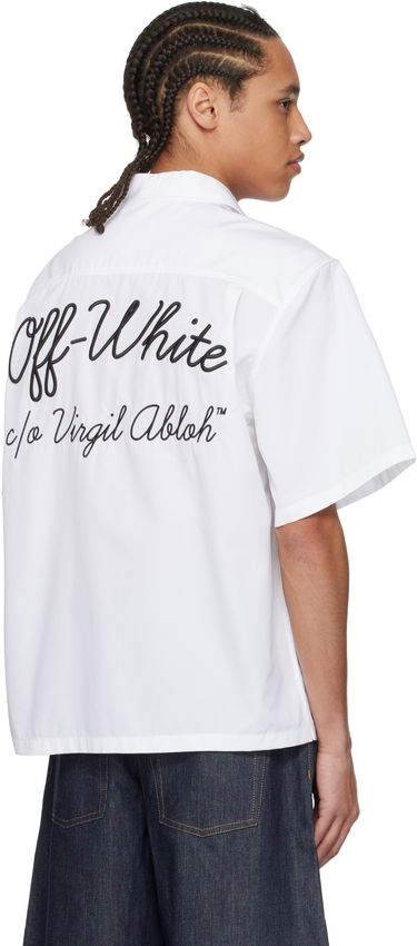 Košeľa Off-White Off-White Script Summer Shirt Biela | OMGG002C99FAB0030110, 2