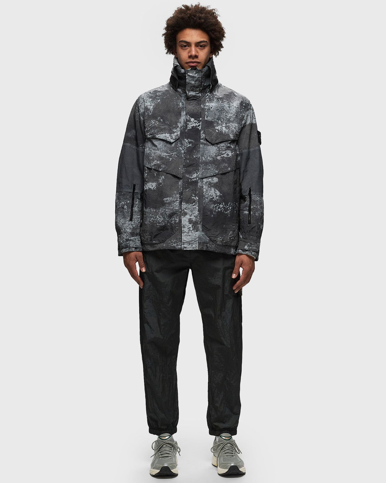 Bunda Stone Island Dissolving Grid Jacket Šedá | 8015438E1, 1