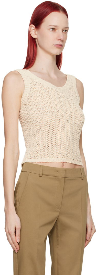 Sveter Max Mara Max Mara Women's Arrigo Knitted Tank Top Béžová | 2411361032600, 1