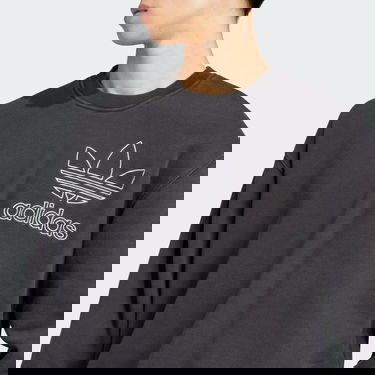 Sveter adidas Originals Adicolor Outline Trefoil Crewneck Čierna | IU2350, 4