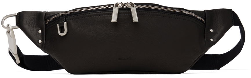 Ľadvinka Rick Owens Black Porterville Geo Bumbag Pouch Čierna | RA02D0530 LCN, 0