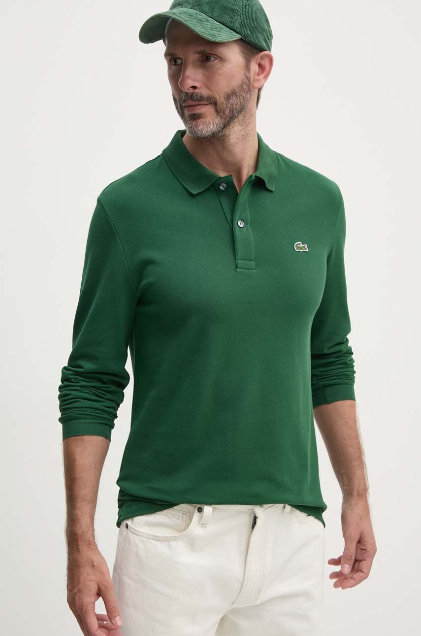 Polo tričko Lacoste Long Sleeve Polo Zelené | PH4013, 0